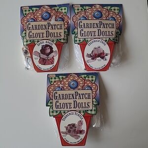 3 Darice Garden Patch Glove Sewing Kits Angel Doll, Turtle, Frog